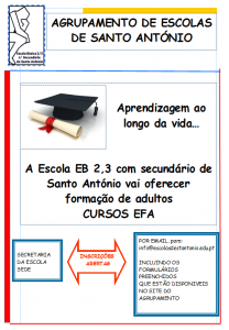 Cursos de Educação e Formação para adultos